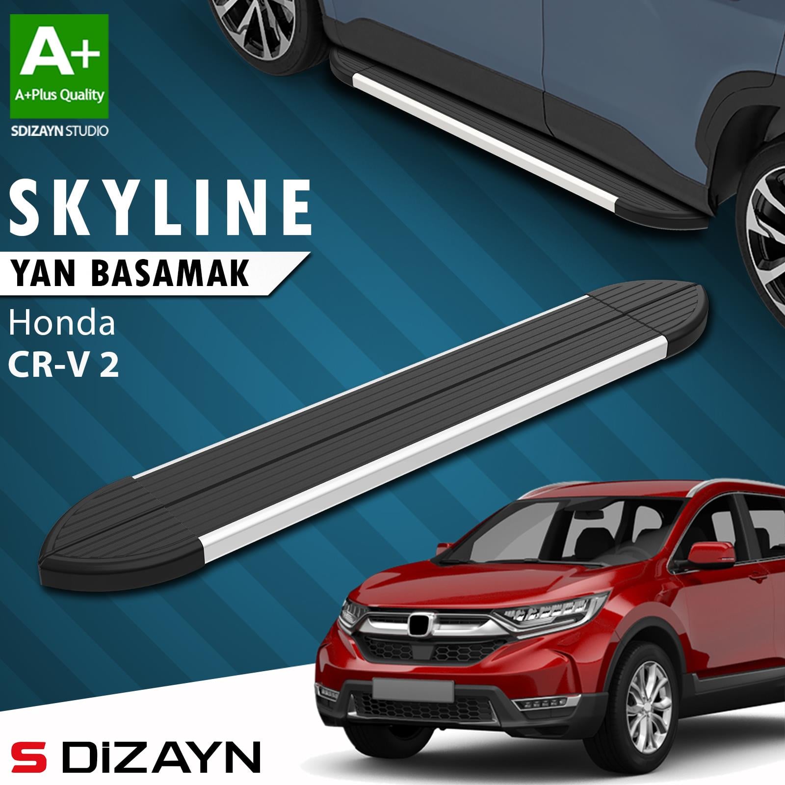 Honda CR-V 5 Skyline Aluminyum Yan Basamak 173 Cm 2018-2022 A+ Kalite