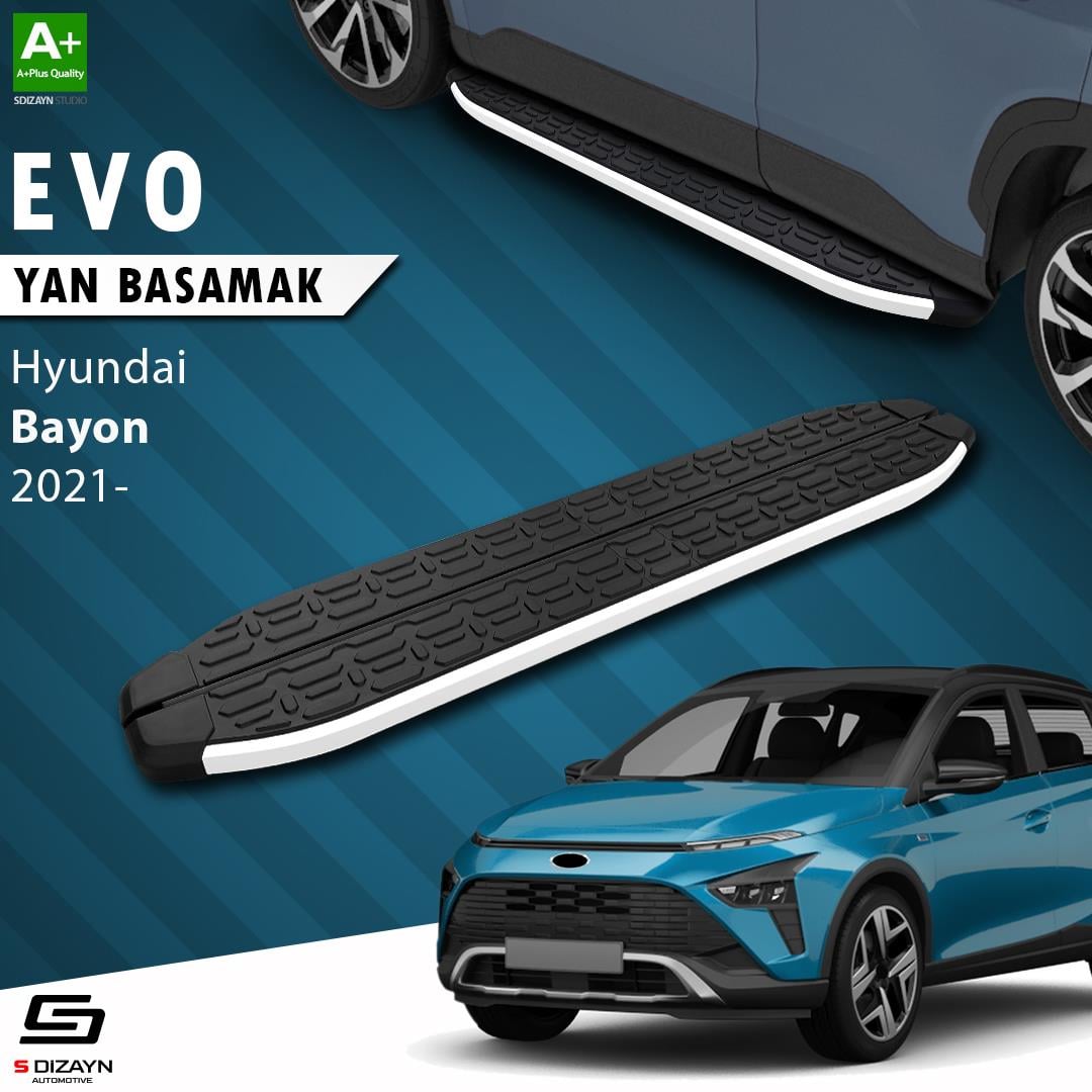 Hyundai Bayon Evo Aluminyum Yan Basamak 173 Cm 2021 Üzeri A+ Kalite