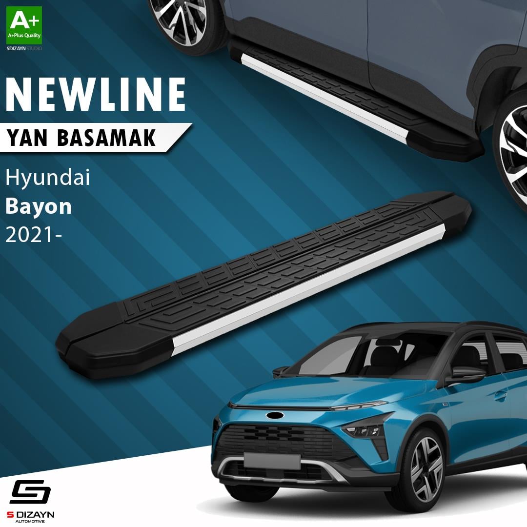 Hyundai Bayon NewLine Aluminyum Yan Basamak 173 Cm 2021 Üzeri A+ Kalite
