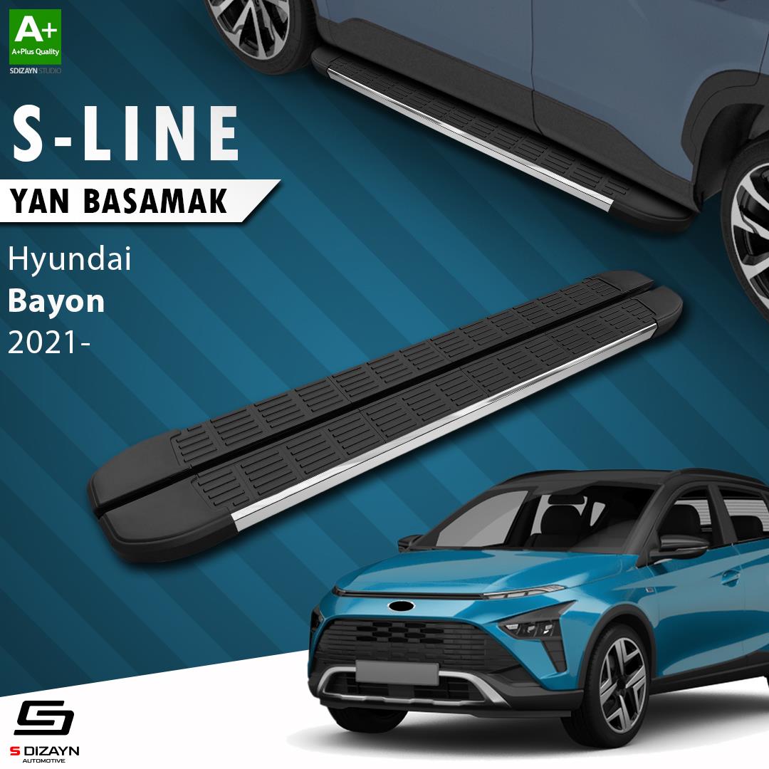 Hyundai Bayon S-Line Krom Yan Basamak 173 Cm 2021 Üzeri A+ Kalite