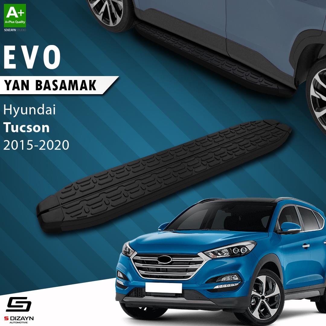 Hyundai Tucson 3 Evo Siyah Yan Basamak 173 Cm 2015-2020 A+ Kalite