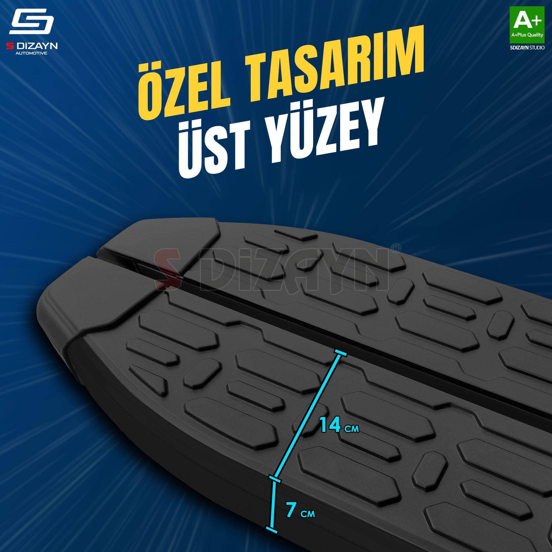 Hyundai Tucson 3 Evo Siyah Yan Basamak 173 Cm 2015-2020 A+ Kalite