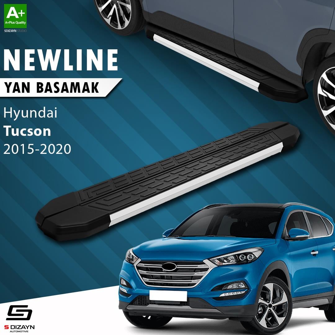 Hyundai Tucson 3 NewLine Aluminyum Yan Basamak 173 Cm 2015-2020 A+ Kalite