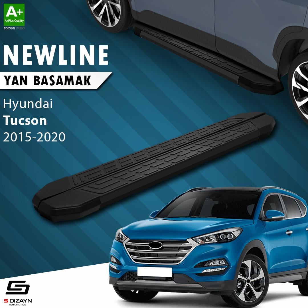 Hyundai Tucson 3 NewLine Siyah Yan Basamak 173 Cm 2015-2020 A+ Kalite