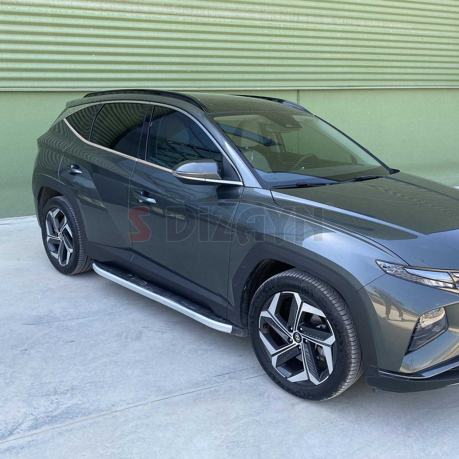 S-Dizayn Hyundai Tucson 4 Krom Cam Çıtası 6 Prç. 2021 Üzeri