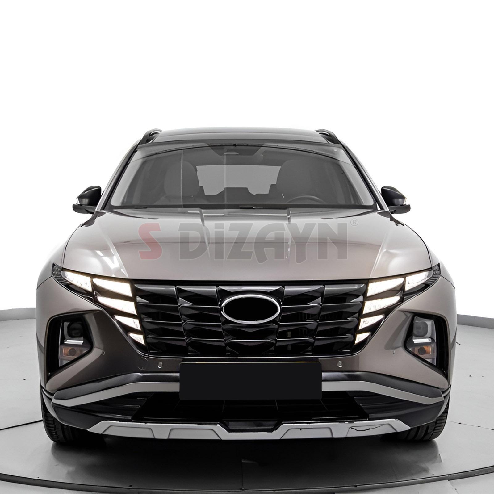 S-Dizayn Hyundai Tucson Ön ve Arka Tampon Koruma Difüzör Seti 2021-2024 A+ Kalite