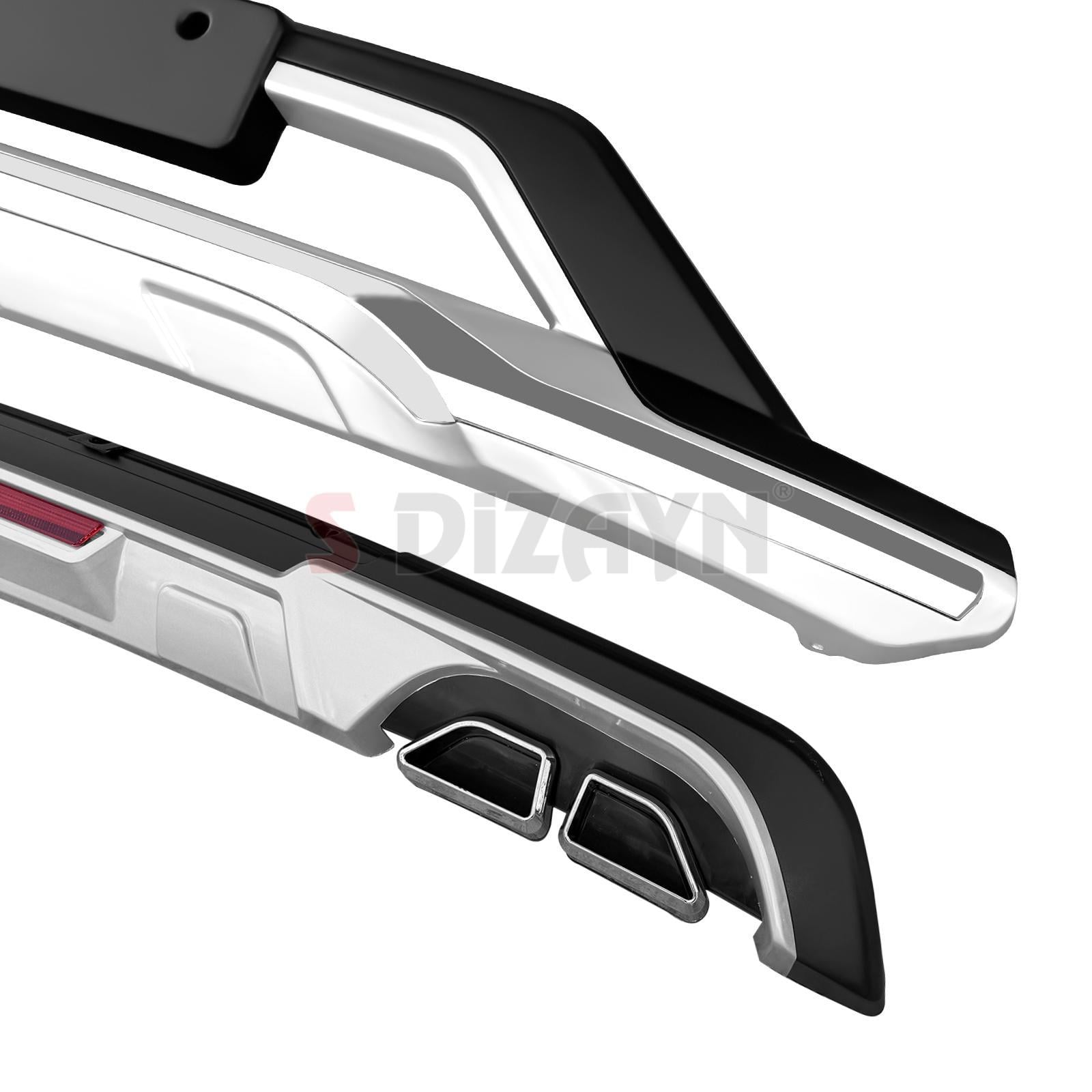 S-Dizayn Hyundai Tucson Ön ve Arka Tampon Koruma Difüzör Seti 2019-2021 A+ Kalite