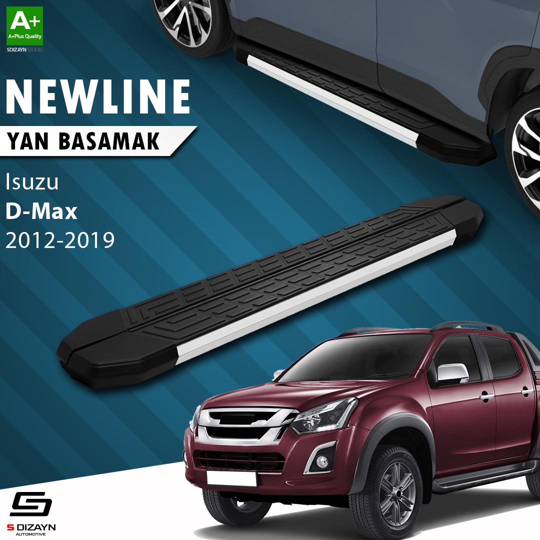 Isuzu D-Max 2 NewLine Aluminyum Yan Basamak 203 Cm 2012-2019 A+ Kalite