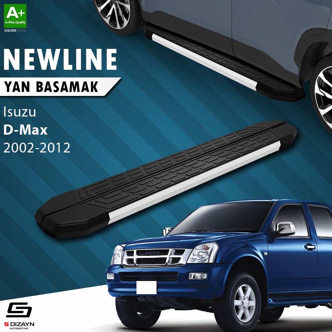 Isuzu D-Max NewLine Aluminyum Yan Basamak 203 Cm 2002-2012 A+ Kalite