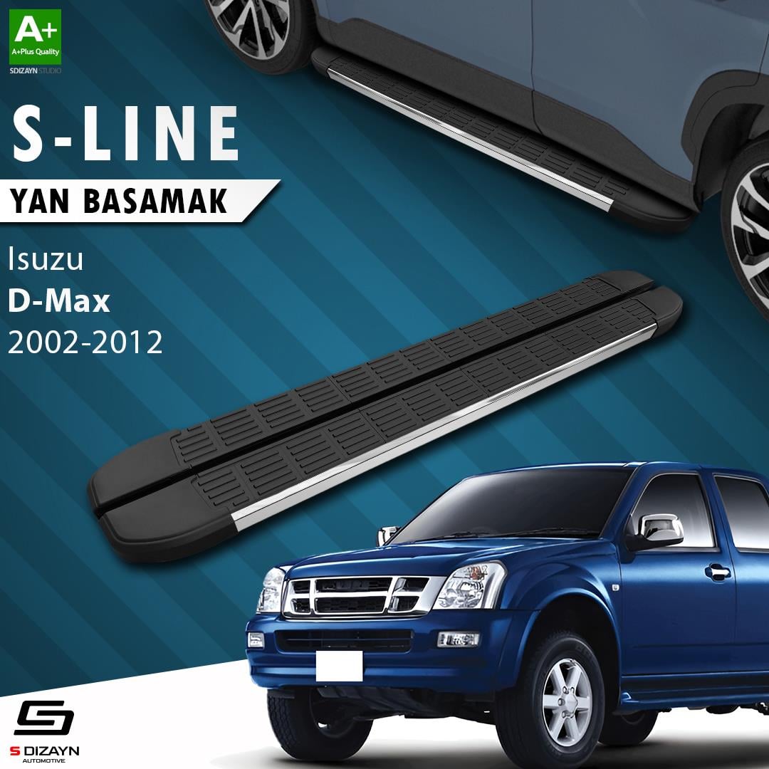Isuzu D-Max S-Line Krom Yan Basamak 203 Cm 2002-2012 A+ Kalite