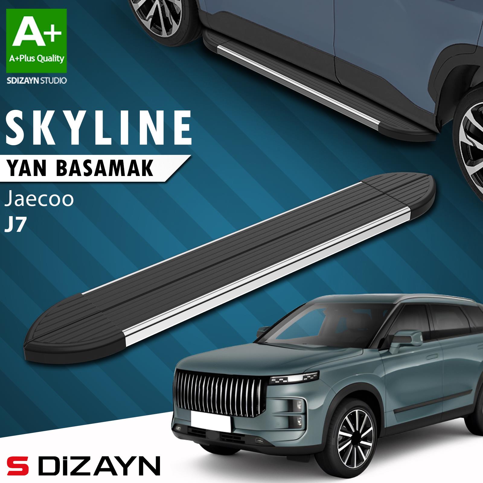 Jaecoo J7 Skyline Krom Yan Basamak 183 Cm 2023 Üzeri A+ Kalite