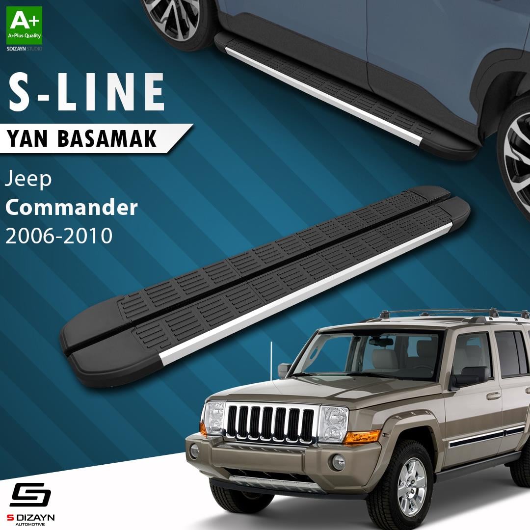 Jeep Commander S-Line Aluminyum Yan Basamak 173 Cm 2006-2010 A+ Kalite