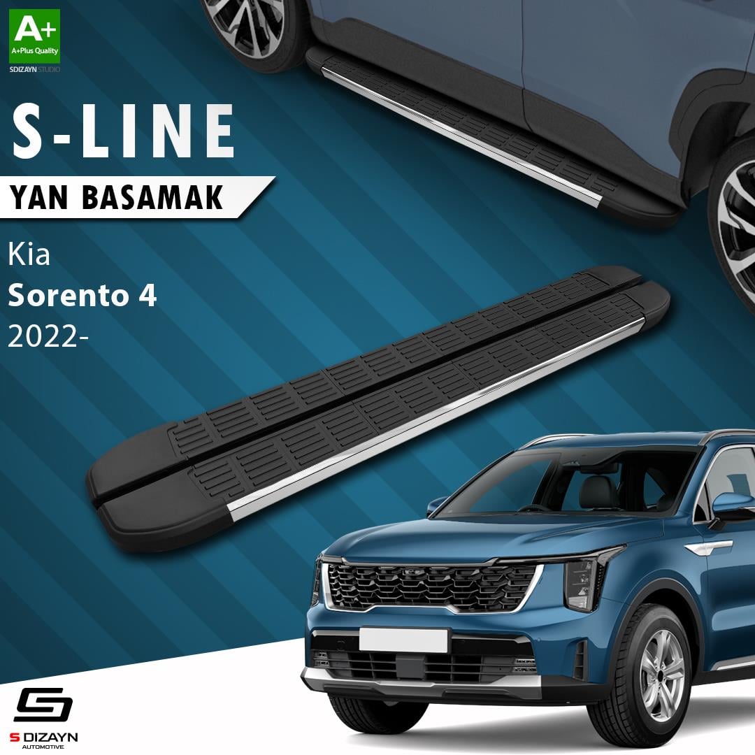 Kia Sorento 4 S-Line Krom Yan Basamak 183 Cm 2022 Üzeri A+ Kalite