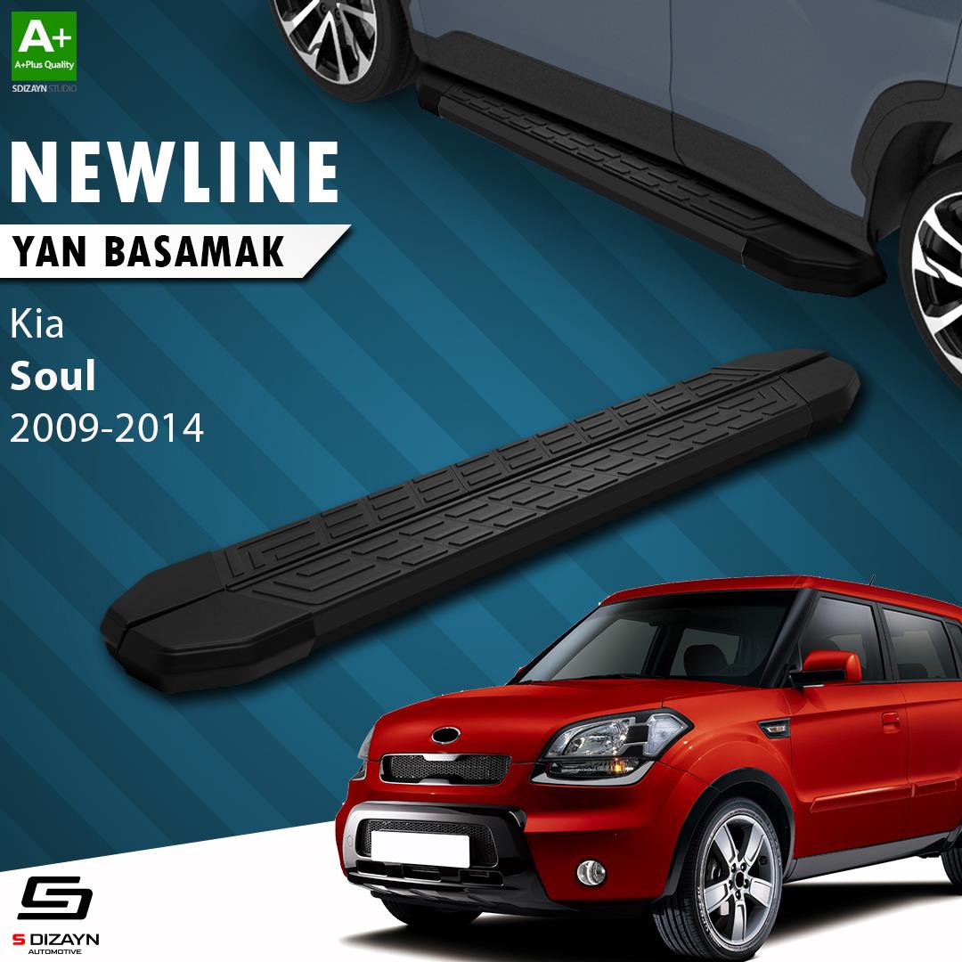 Kia Soul NewLine Siyah Yan Basamak 173 Cm 2009-2014 A+ Kalite