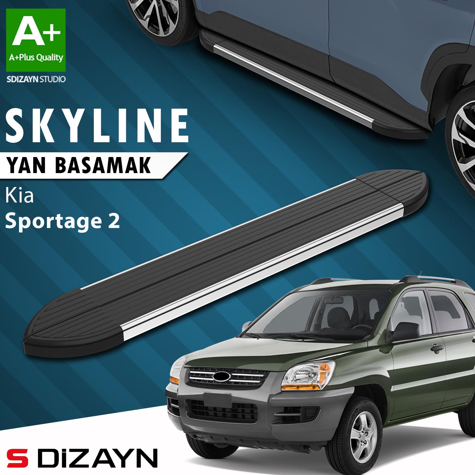 Kia Sportage 2 Skyline Krom Yan Basamak 173 Cm 2004-2010 A+ Kalite