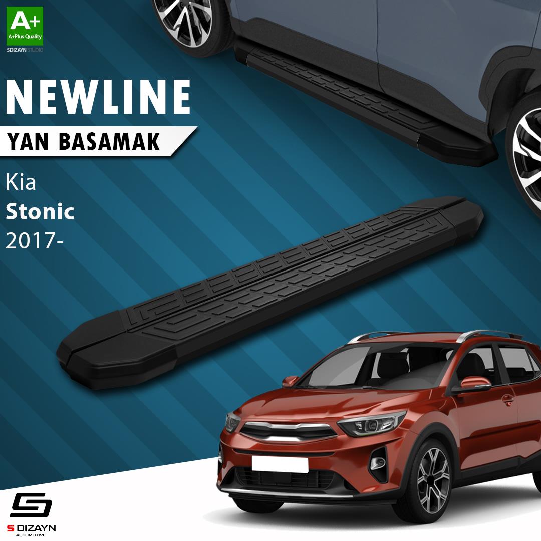 Kia Stonic NewLine Siyah Yan Basamak 173 Cm 2017 Üzeri A+ Kalite