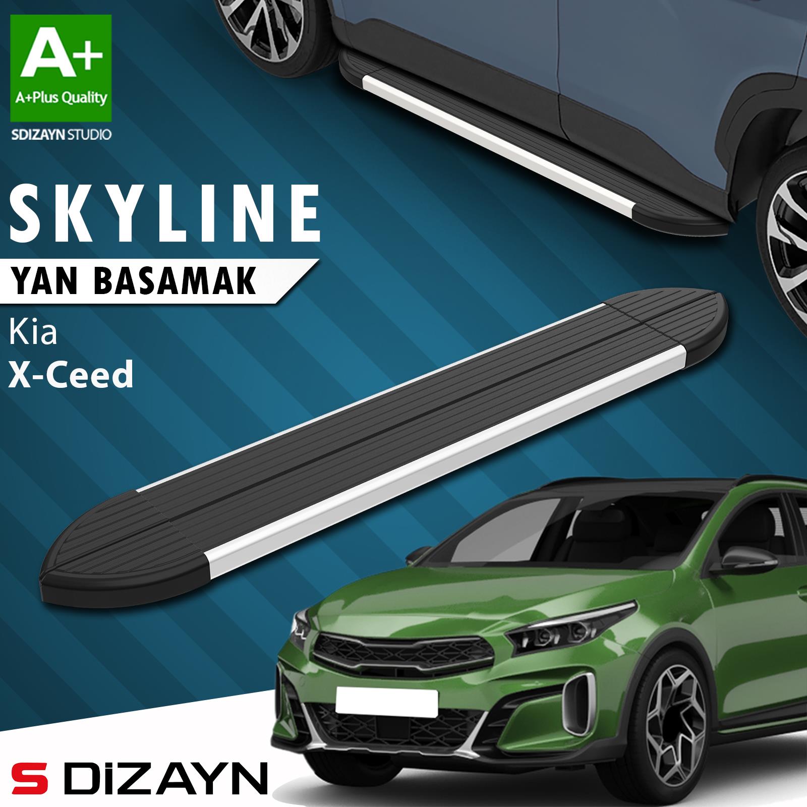 Kia XCeed Skyline Aluminyum Yan Basamak 183 Cm 2019 Üzeri A+ Kalite