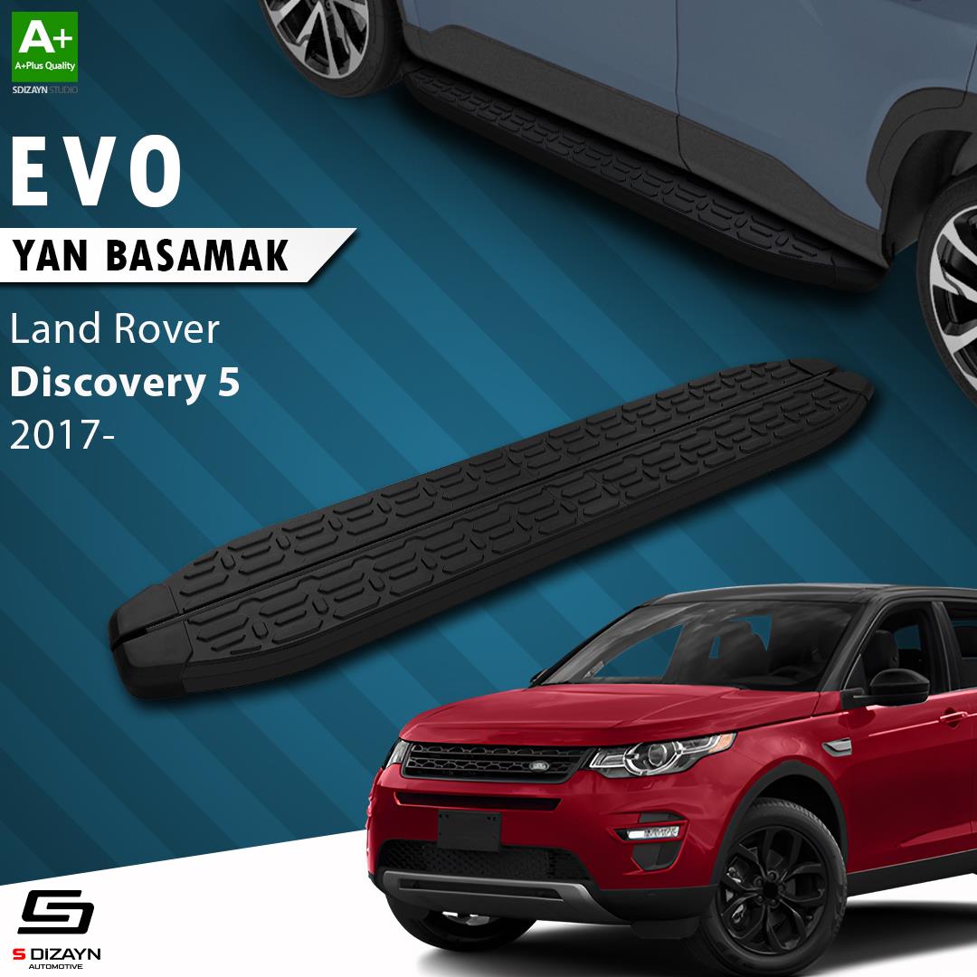 Land Rover Discovery 5 Evo Siyah Yan Basamak 193 Cm 2017 Üzeri A+ Kalite