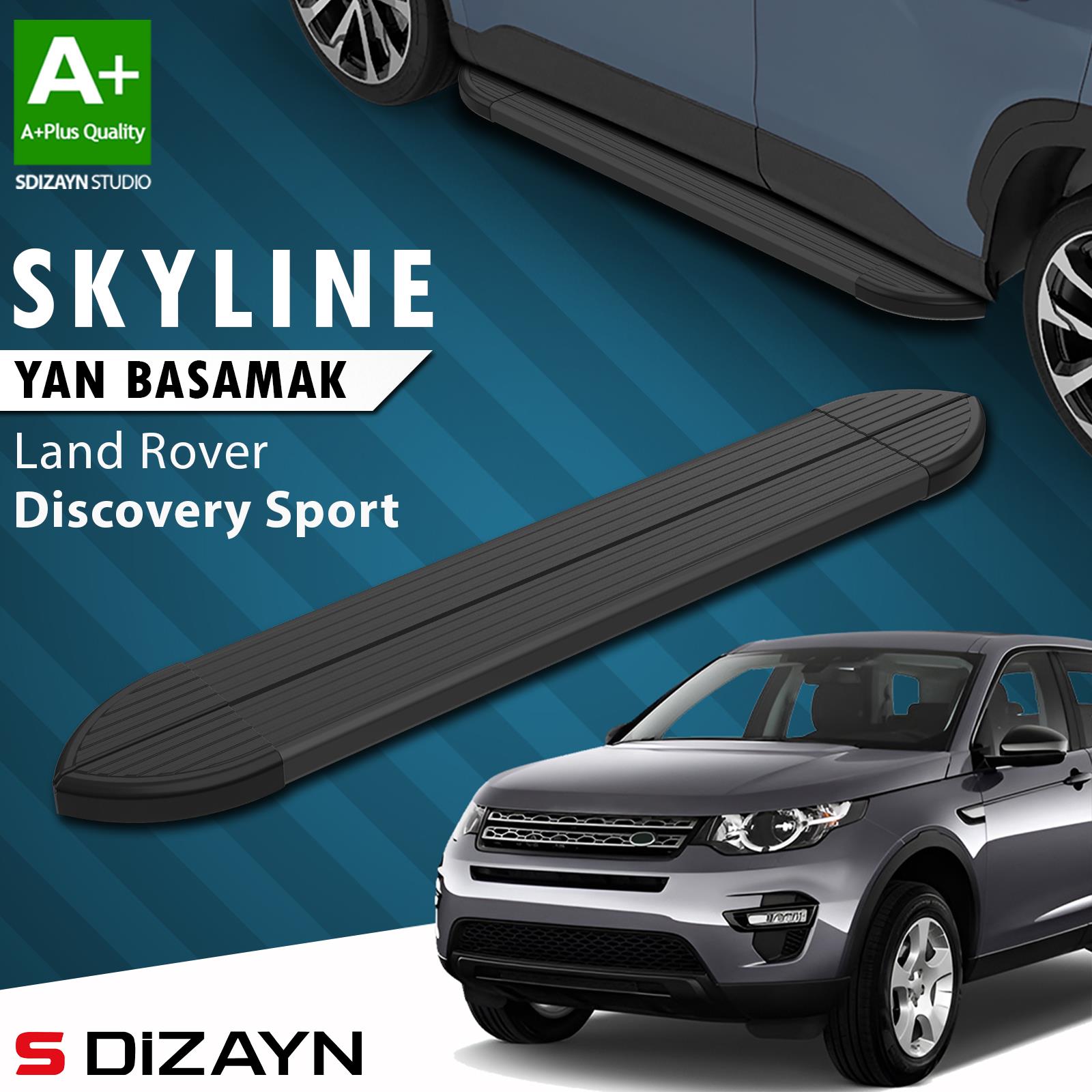 Land Rover Discovery Sport Skyline Siyah Yan Basamak 183 Cm 2014-2019 A+ Kalite
