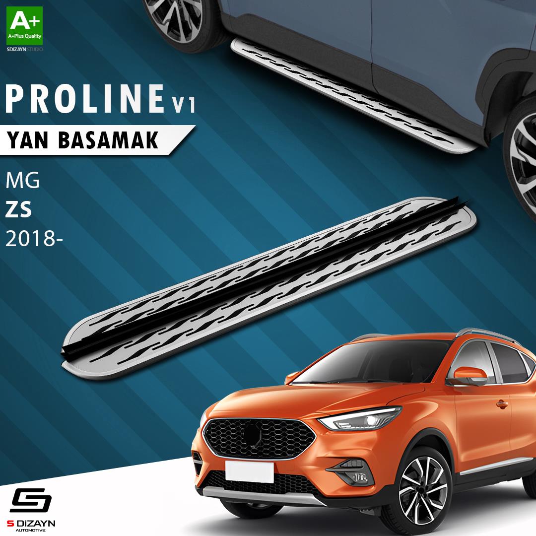 MG ZS OEM Still Pro V2 Aluminyum Yan Basamak 173 Cm 2018 Üzeri A+ Kalite
