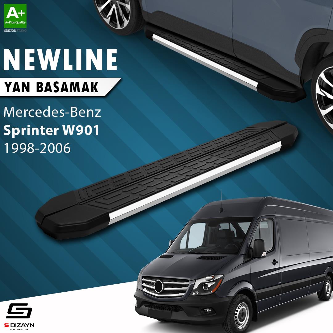 Mercedes Sprinter W901 Orta Şase NewLine Krom Yan Basamak 263 Cm 1998-2006 A+ Kalite