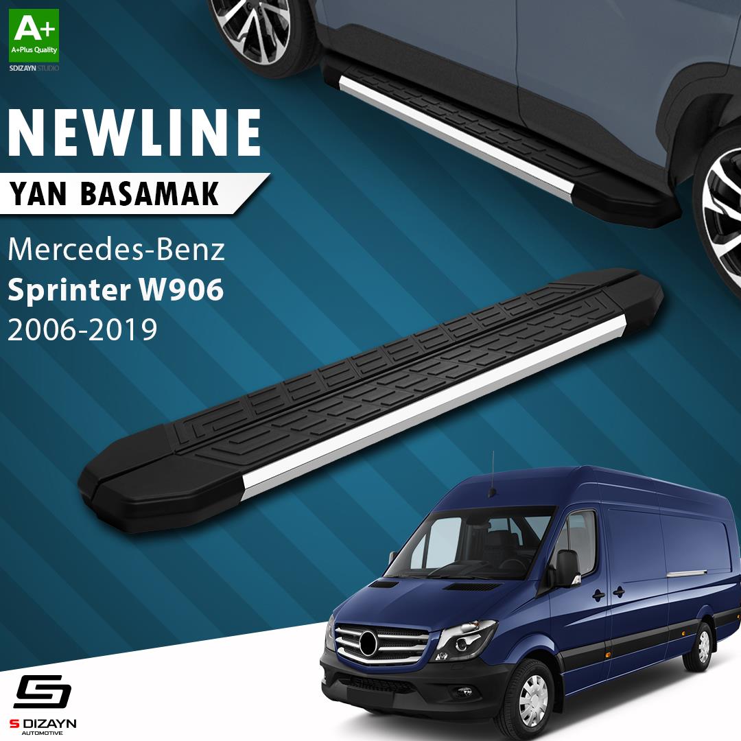 Mercedes Sprinter W906 Uzun Şase NewLine Krom Yan Basamak 333 Cm 2006-2019 A+ Kalite