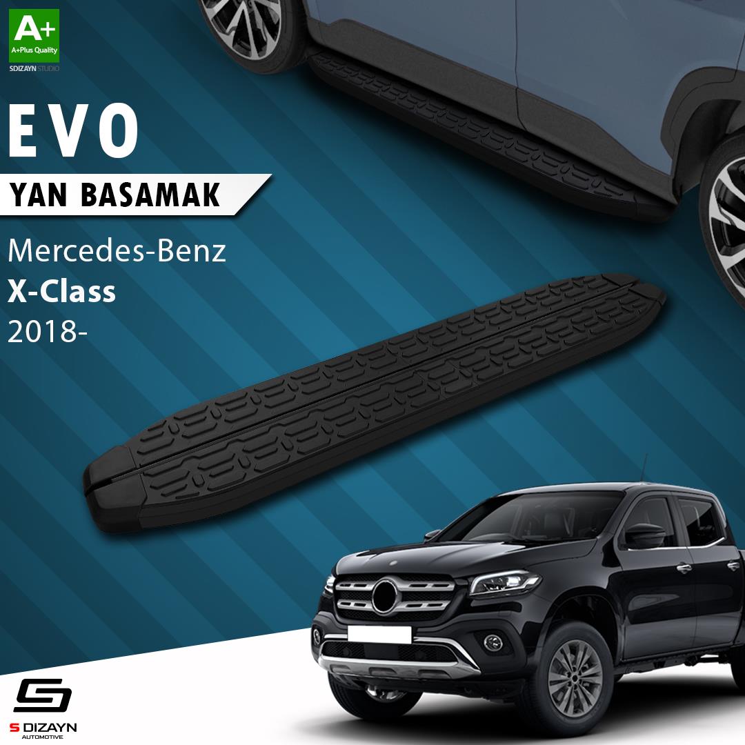 Mercedes X-Class Evo Siyah Yan Basamak 203 Cm 2018-2020 A+ Kalite
