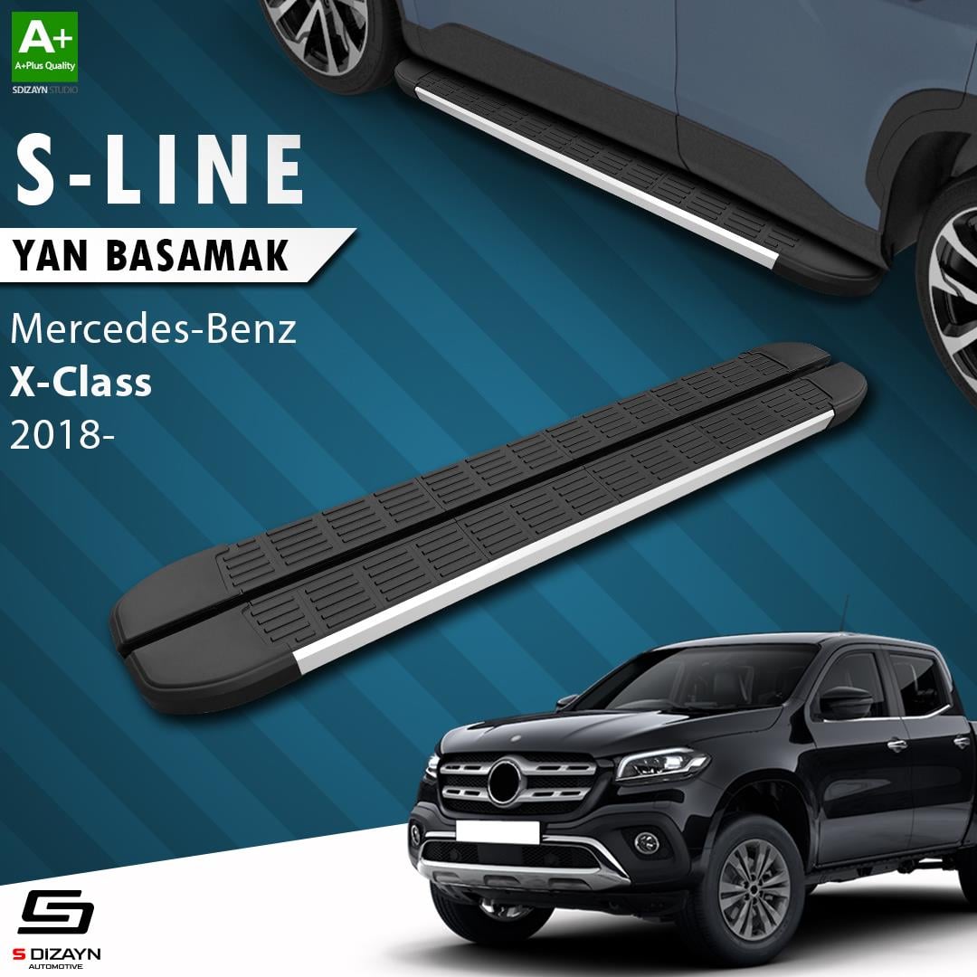 Mercedes X-Class S-Line Aluminyum Yan Basamak 203 Cm 2018-2020 A+ Kalite