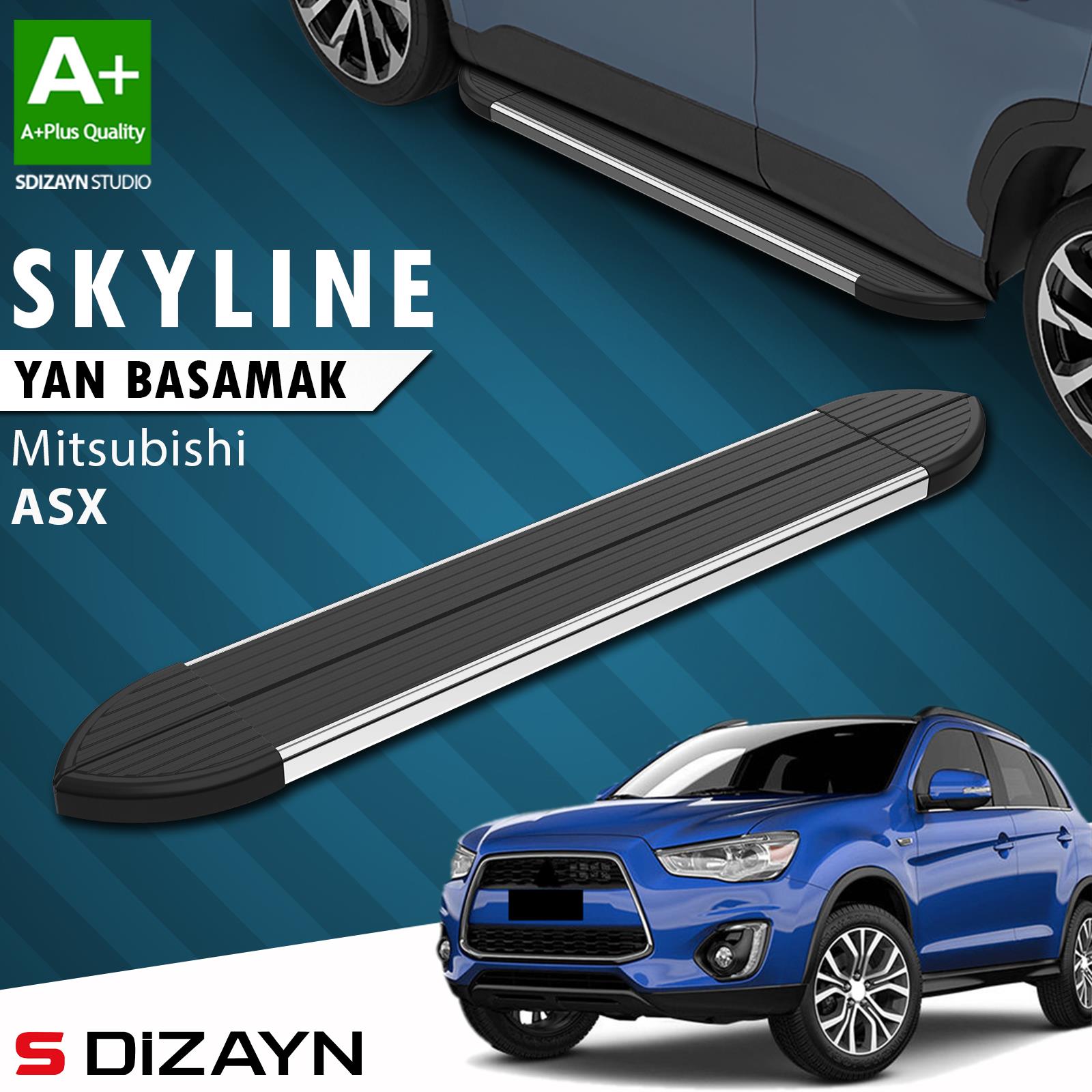 Mitsubishi ASX Skyline Krom Yan Basamak 183 Cm 2010 Üzeri A+ Kalite