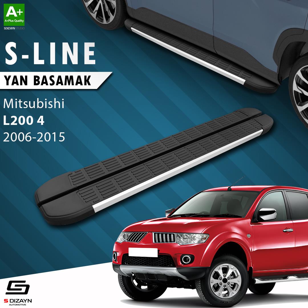 Mitsubishi L200 4 S-Line Aluminyum Yan Basamak 193 Cm 2006-2015 A+ Kalite