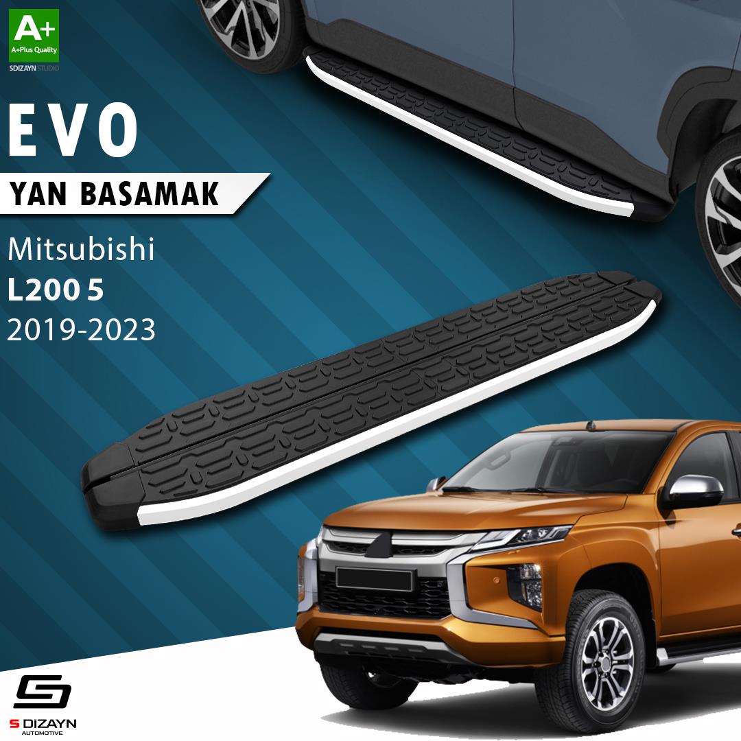Mitsubishi L200 5 Makyajlı Evo Aluminyum Yan Basamak 203 Cm 2019-2023 A+ Kalite