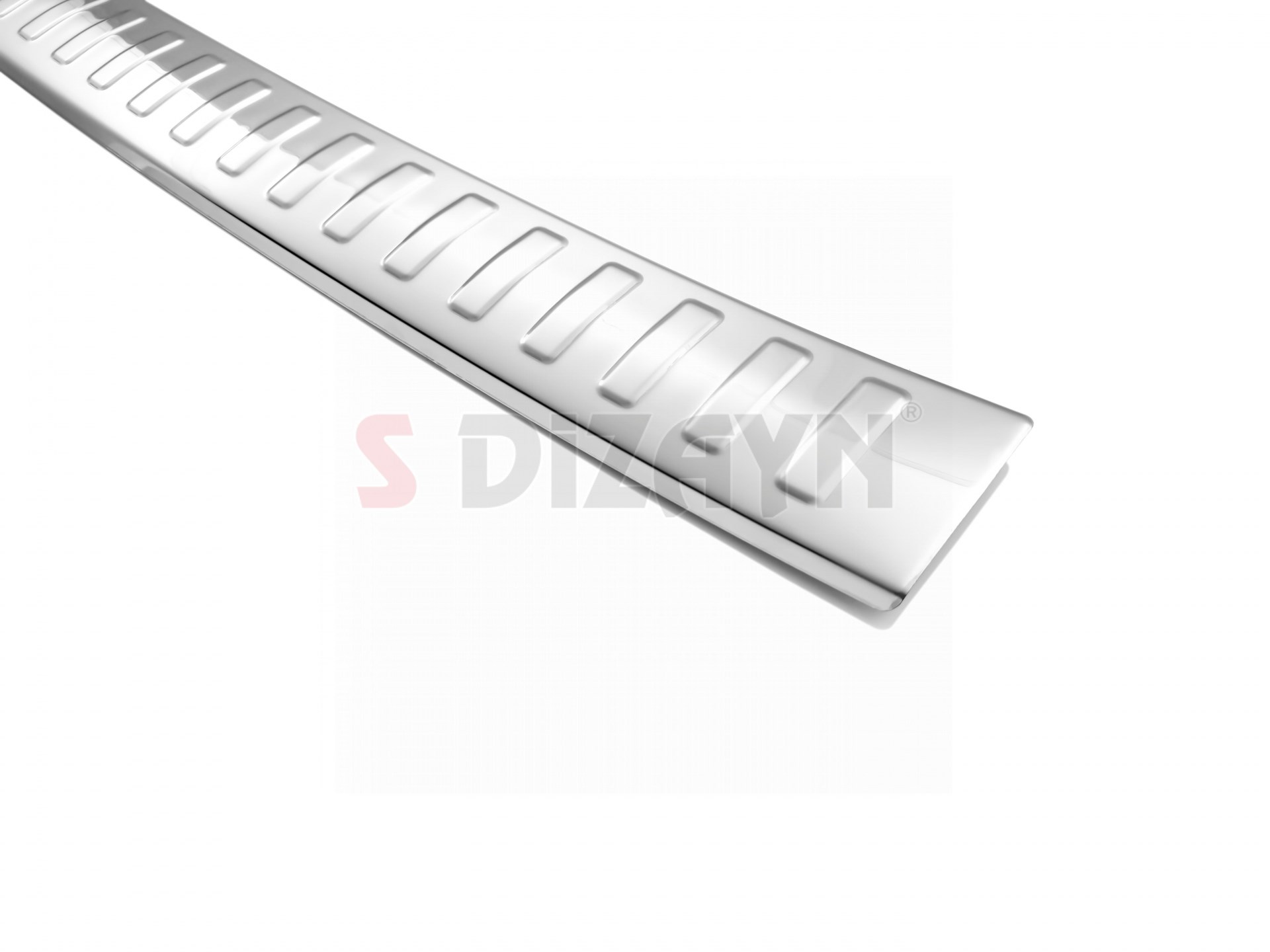 S-Dizayn Mitsubishi Outlander 3 Krom Arka Tampon Eşiği 2013-2019