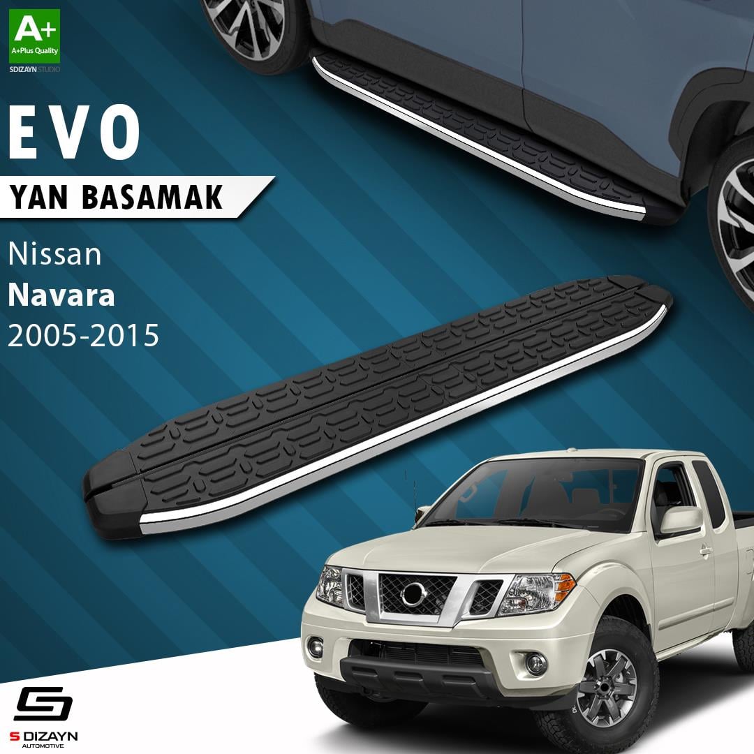Nissan Navara 2 Evo Krom Yan Basamak 203 Cm 2005-2015 A+ Kalite