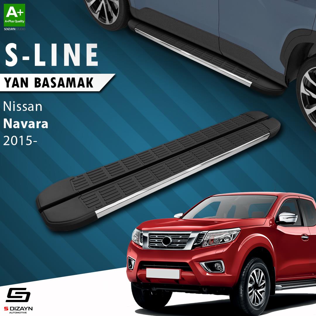 Nissan Navara 3 S-Line Krom Yan Basamak 203 Cm 2015 Üzeri A+ Kalite