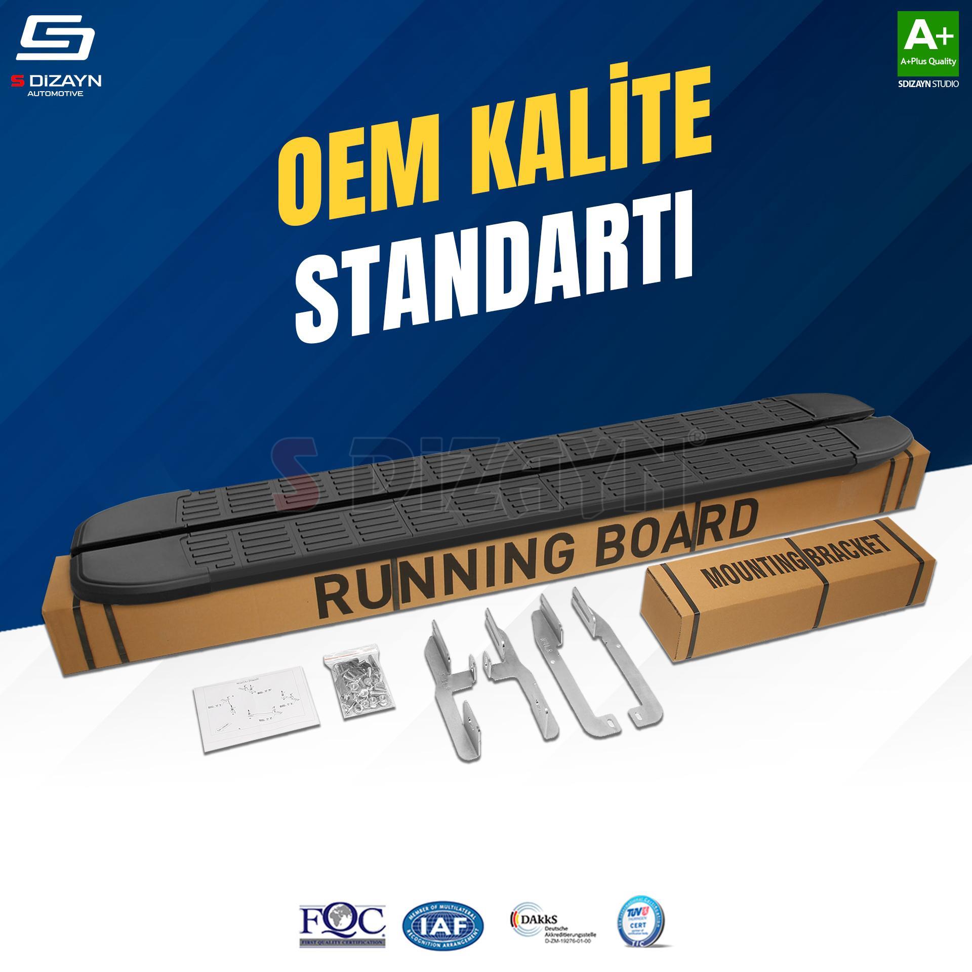 Nissan Navara 3 S-Line Siyah Yan Basamak 203 Cm 2015 Üzeri A+ Kalite