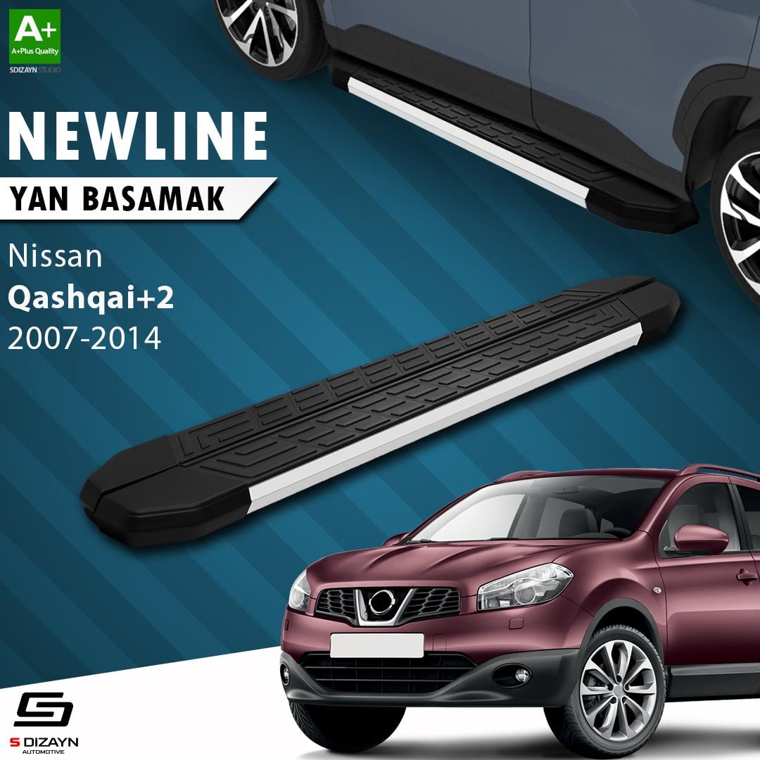 Nissan Qashqai +2 NewLine Aluminyum Yan Basamak 183 Cm 2007-2014 A+ Kalite
