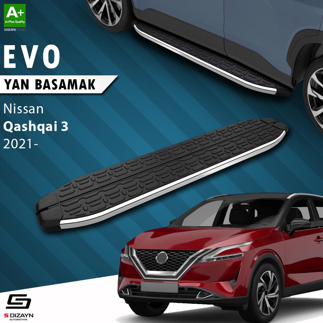 Nissan Qashqai 3 Evo Krom Yan Basamak 173 Cm 2021 Üzeri A+ Kalite