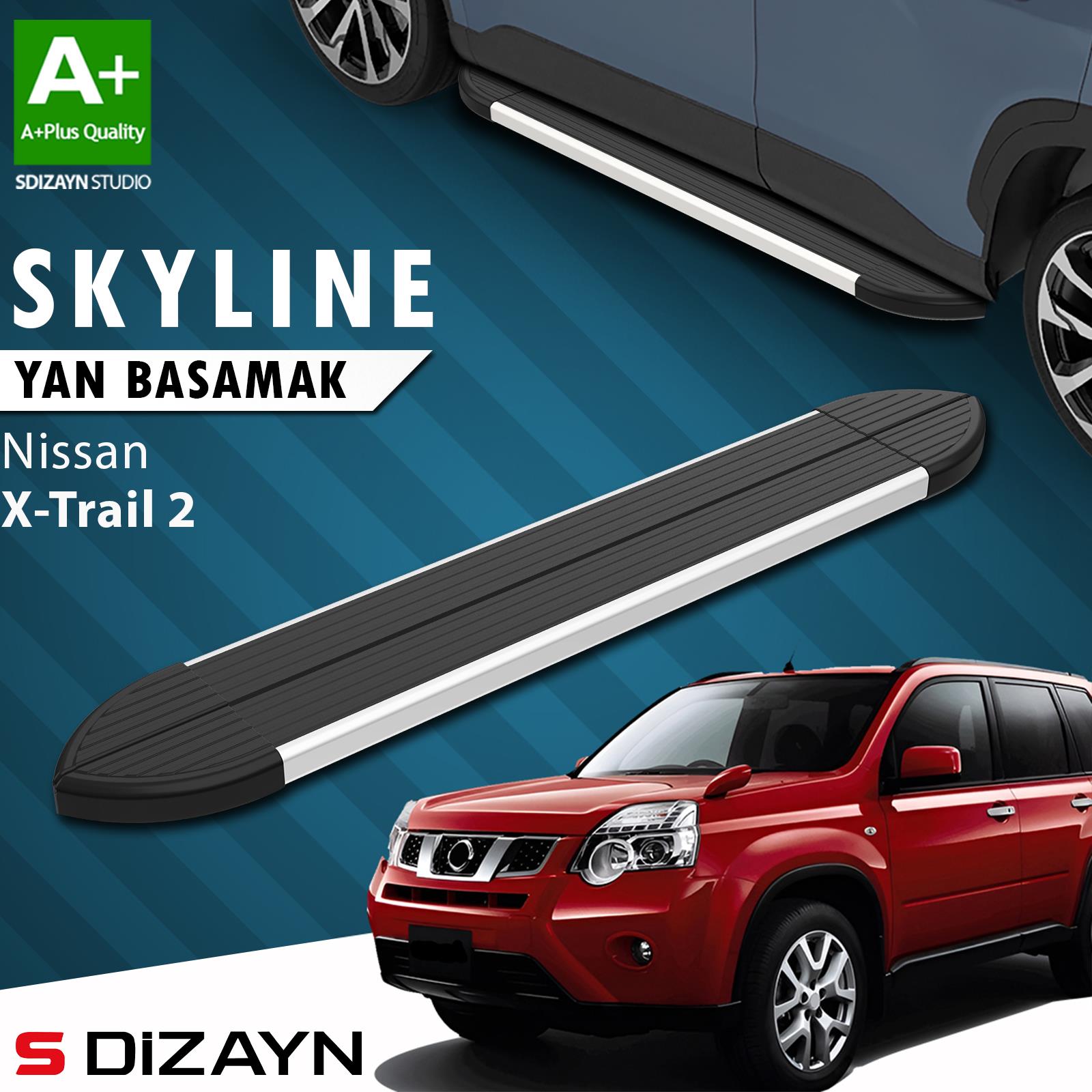 Nissan X-Trail T31 Skyline Aluminyum Yan Basamak 173 Cm 2007-2014 A+ Kalite