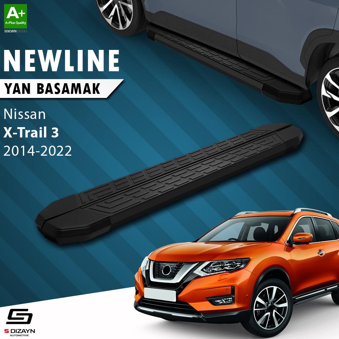 Nissan X-Trail T32 NewLine Siyah Yan Basamak 183 Cm 2014-2022 A+ Kalite