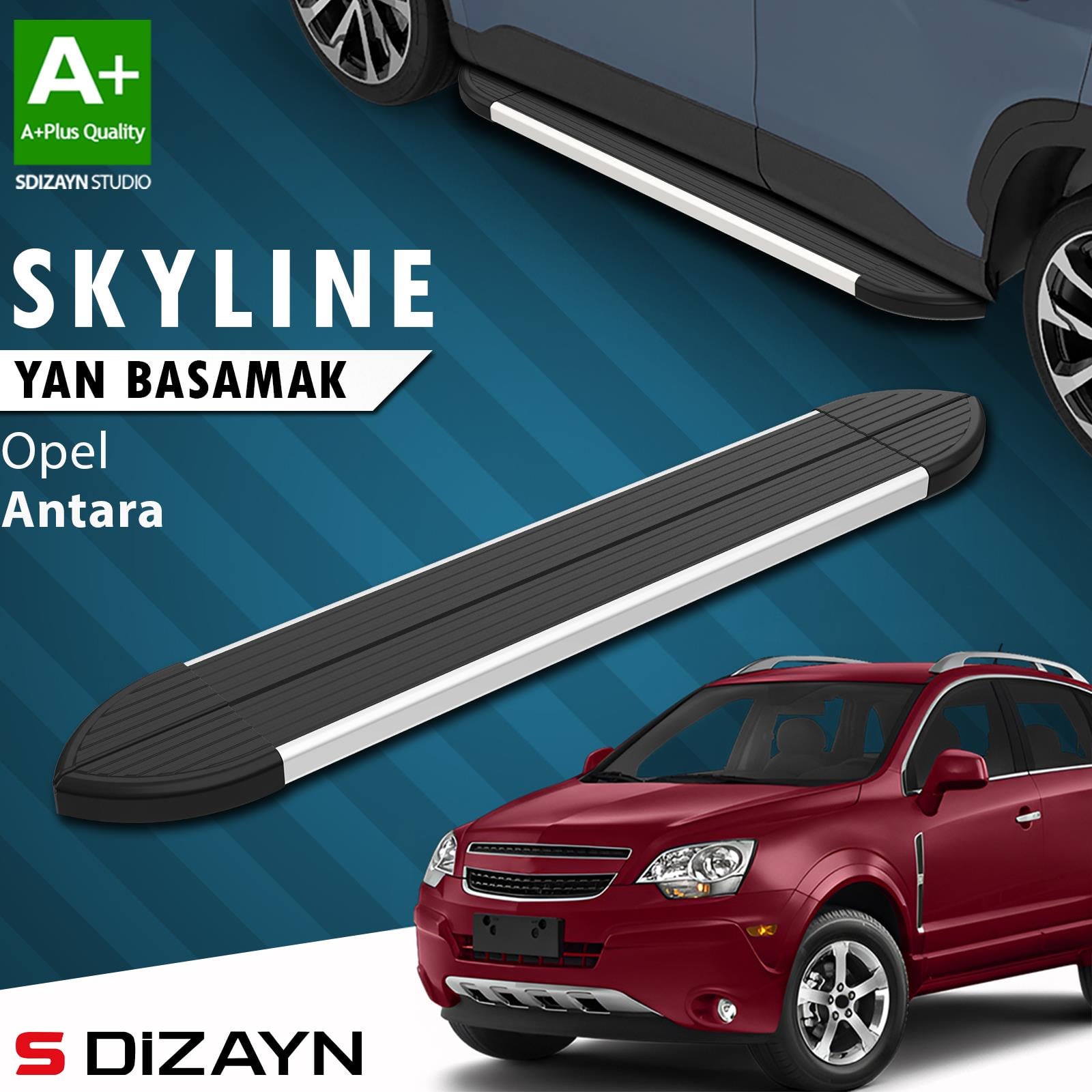 Opel Antara Skyline Aluminyum Yan Basamak 183 Cm 2006-2015 A+ Kalite