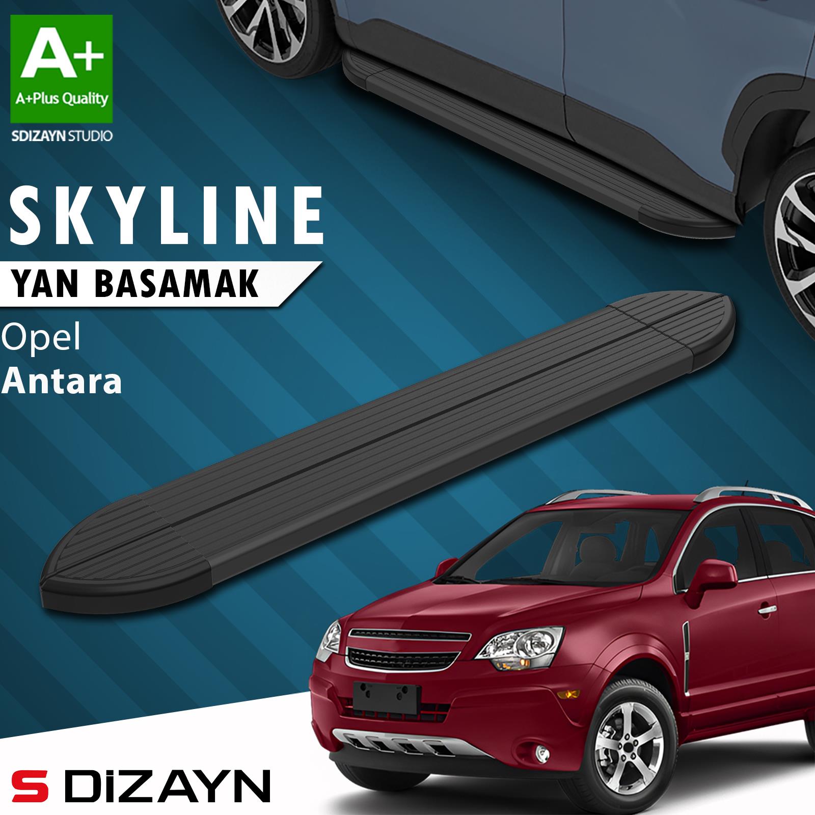 Opel Antara Skyline Siyah Yan Basamak 183 Cm 2006-2015 A+ Kalite