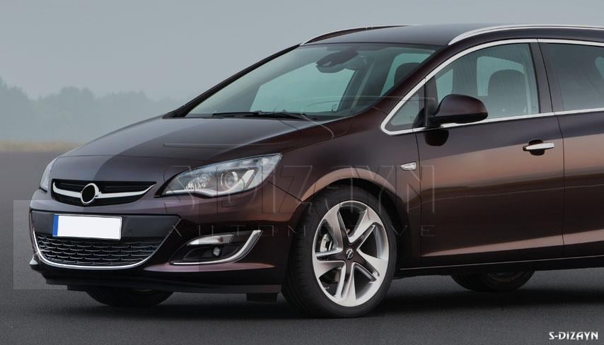S-Dizayn Opel Astra J Krom Ön Tampon Çıtası 2012-2020