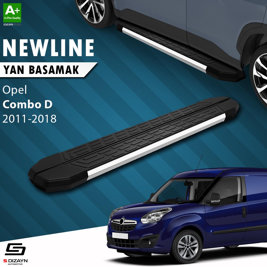 Opel Combo D Uzun Şase NewLine Krom Yan Basamak 223 Cm 2011-2018 A+ Kalite