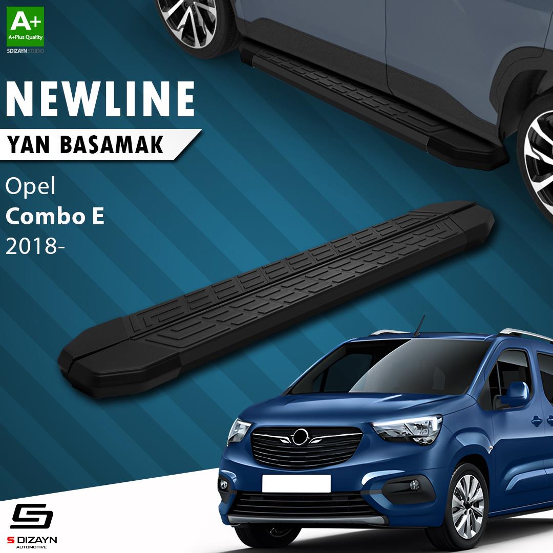 Opel Combo E NewLine Siyah Yan Basamak 203 Cm 2018 Üzeri A+ Kalite