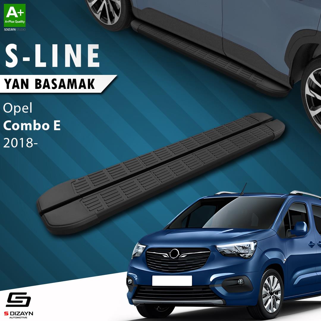 Opel Combo E S-Line Siyah Yan Basamak 203 Cm 2018-2023 A+ Kalite