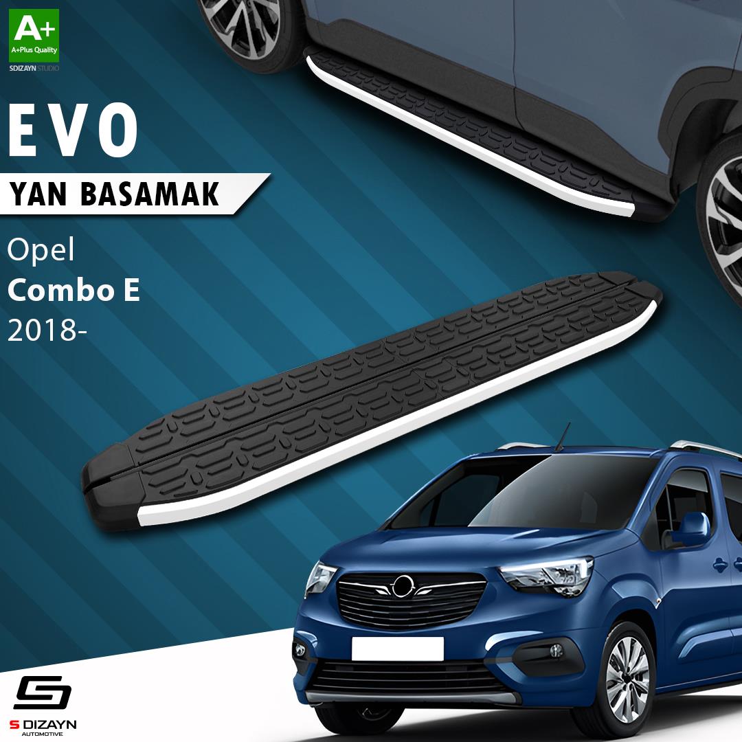 Opel Combo E Uzun Şase Evo Aluminyum Yan Basamak 213 Cm 2018 Üzeri A+ Kalite