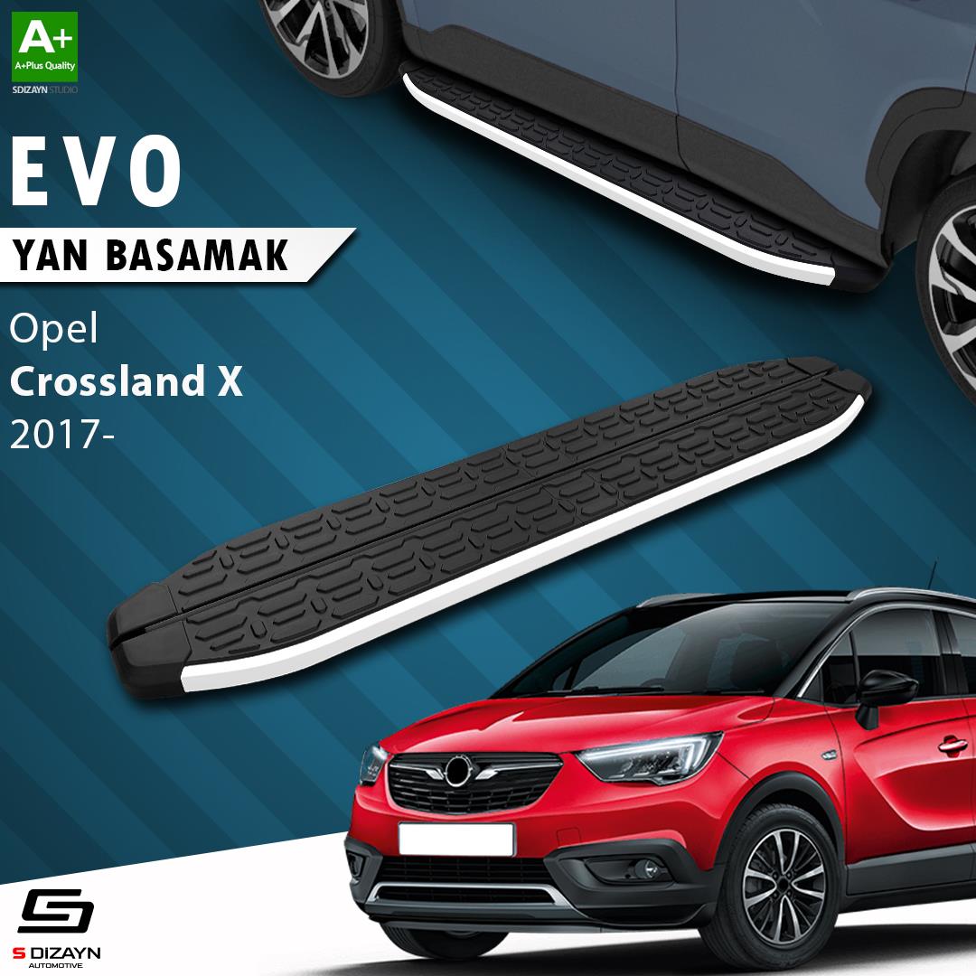 Opel Crossland X Evo Aluminyum Yan Basamak 173 Cm 2017 Üzeri A+ Kalite
