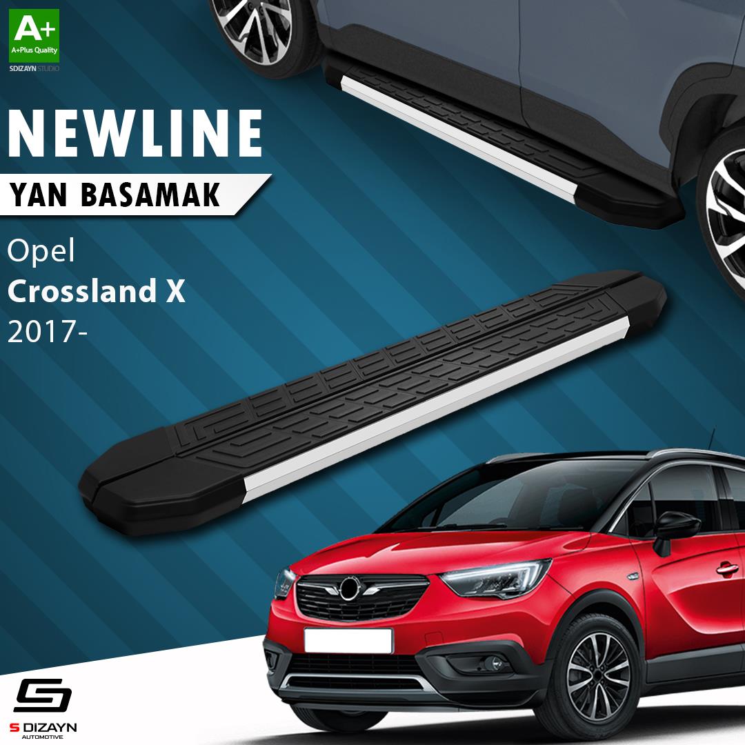 Opel Crossland X NewLine Aluminyum Yan Basamak 173 Cm 2017 Üzeri A+ Kalite