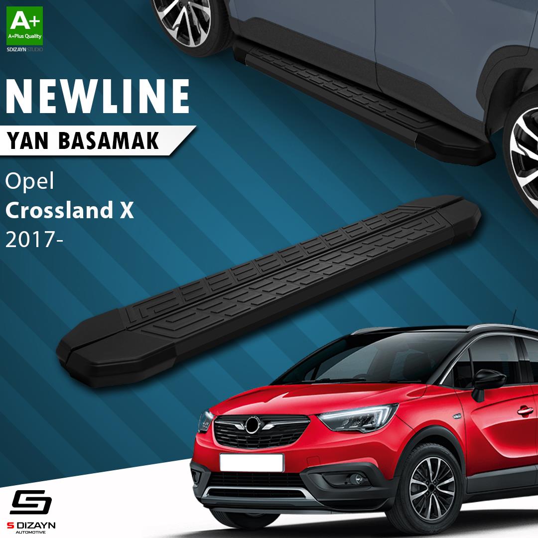 Opel Crossland X NewLine Siyah Yan Basamak 173 Cm 2017 Üzeri A+ Kalite