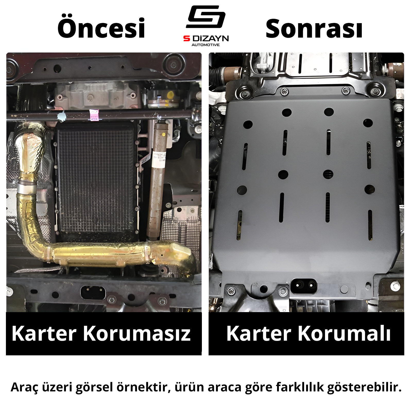 S-Dizayn Opel Frontera Çelik Karter Muhafaza Koruma 2024 Üzeri A+ Kalite
